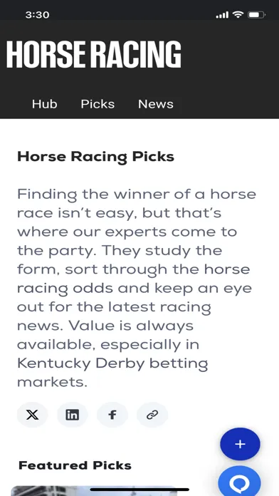 Zrzuty ekranu BetUS HORSE-RACING