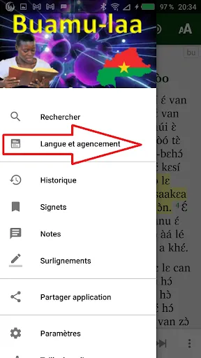 Zrzuty ekranu Buamu Laa Nouveau Testament