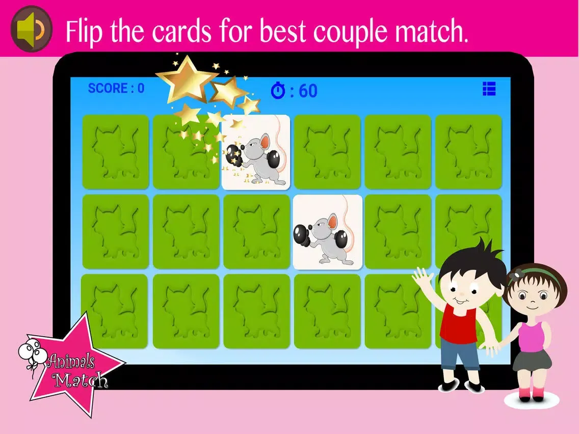 Close Up Animals Match - Pair name that pets link match 360 hd iPad  スクリーンショット