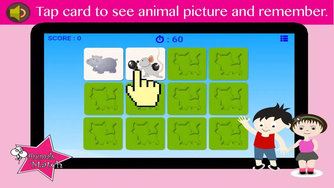 Close Up Animals Match - Pair name that pets link match 360 hd スクリーンショット