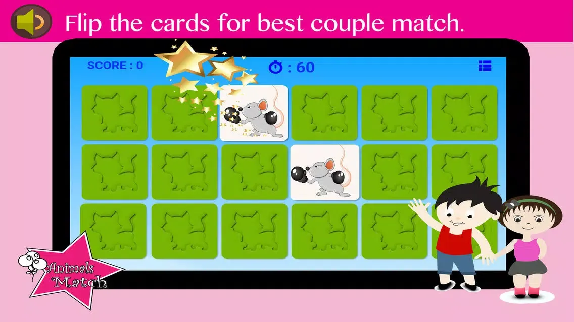 Close Up Animals Match - Pair name that pets link match 360 hd スクリーンショット
