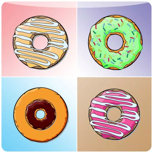 Hot Donut Matching Cards - brain fitness