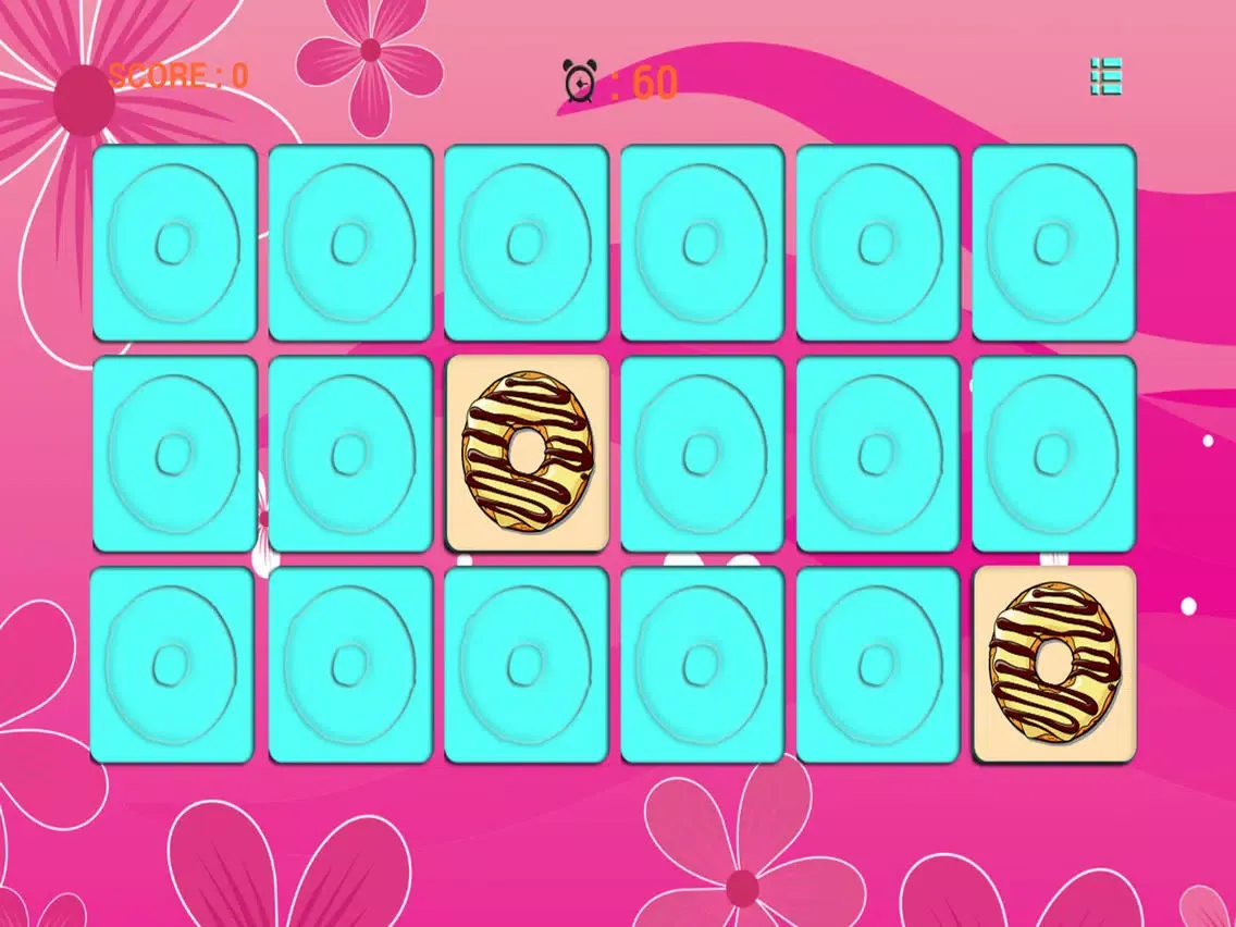Hot Donut Matching Cards - brain fitness iPad  Screenshots