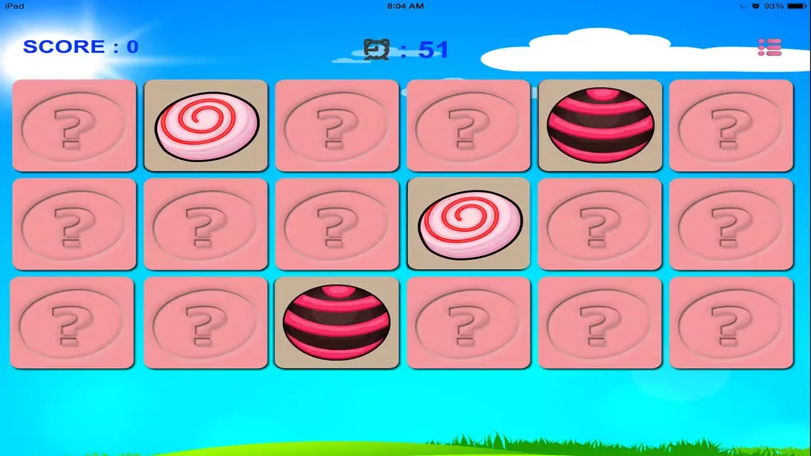 Sweet Candy Match - Lollipops Candies Card Game for Kids, Boys & Girls スクリーンショット
