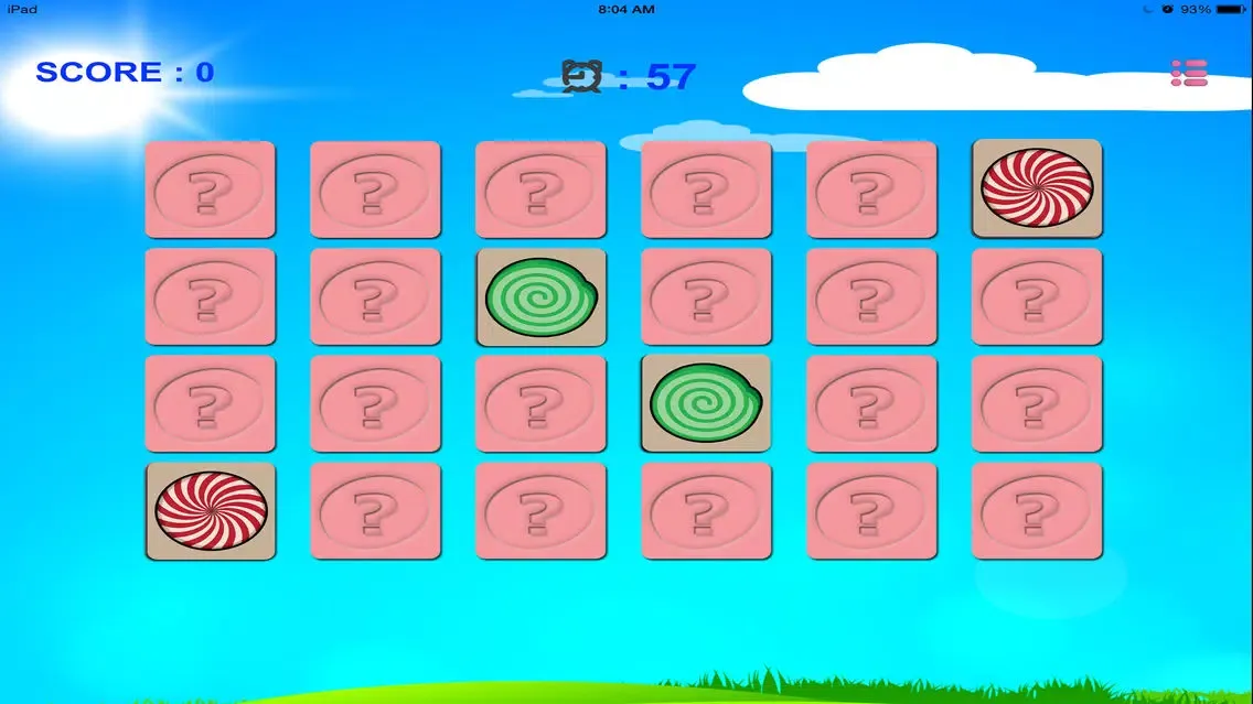 Sweet Candy Match - Lollipops Candies Card Game for Kids, Boys & Girls スクリーンショット