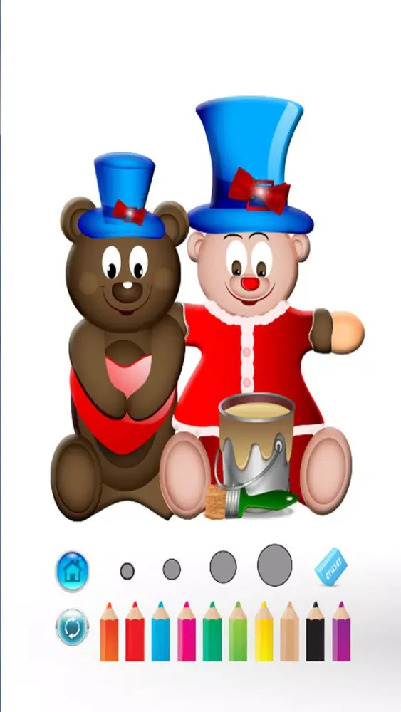 Teddy bear maker SpinArt - kids & toddlers educational game スクリーンショット