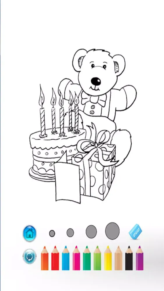 Teddy bear maker SpinArt - kids & toddlers educational game スクリーンショット