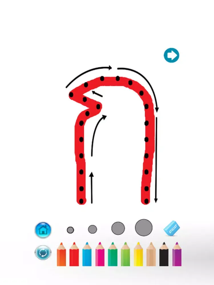 Zrzuty ekranu Thai alphabet writing practical connect the dot iPad 