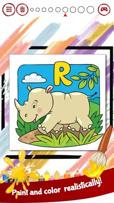 Animals alphabet Coloring Book Screenshots