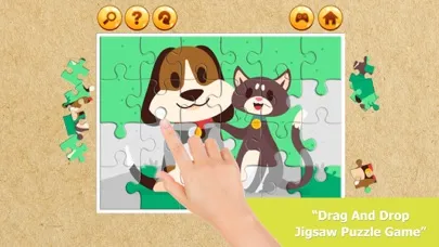 Ảnh chụp màn hình của Cat And Dog Jigsaw Puzzle