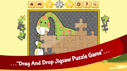 Cute Dinosaur Jigsaw Puzzle Screenshots