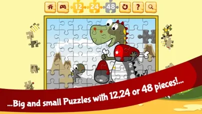 Cute Dinosaur Jigsaw Puzzle Screenshots