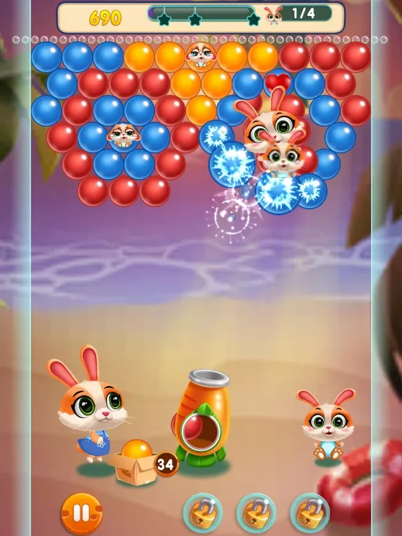 Captures d'écran de Bubble Shooter: Rescue Pet iPad 