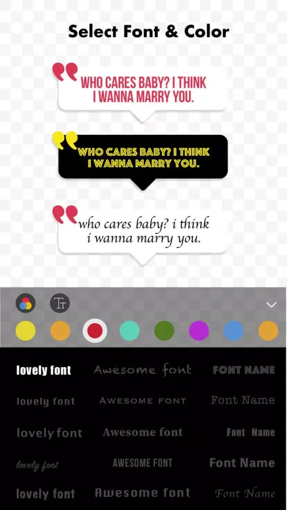 Bubble (speech bubbles with fonts, pixel, design) 스크린샷