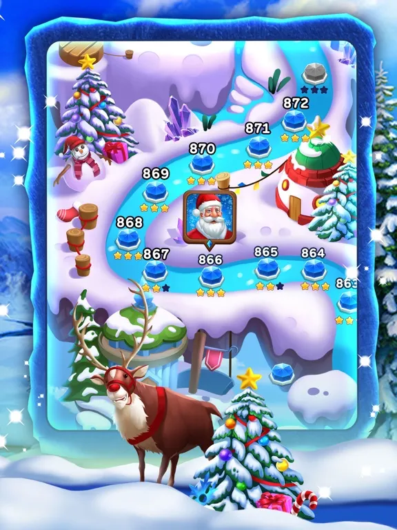 Ảnh chụp màn hình của Christmas Frozen Swap iPad 