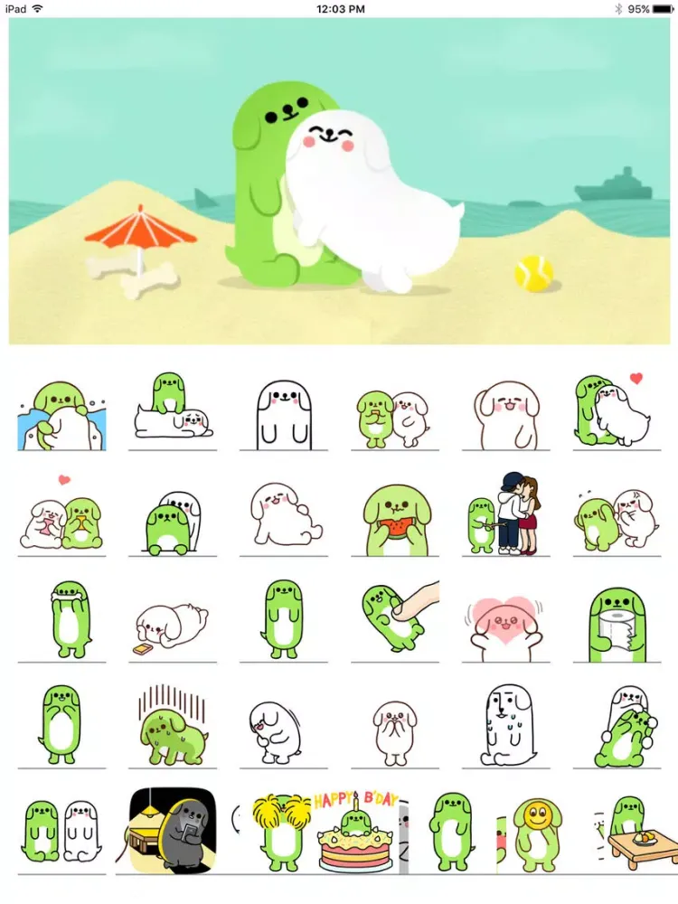 Zrzuty ekranu Bubbledogmoji iPad 