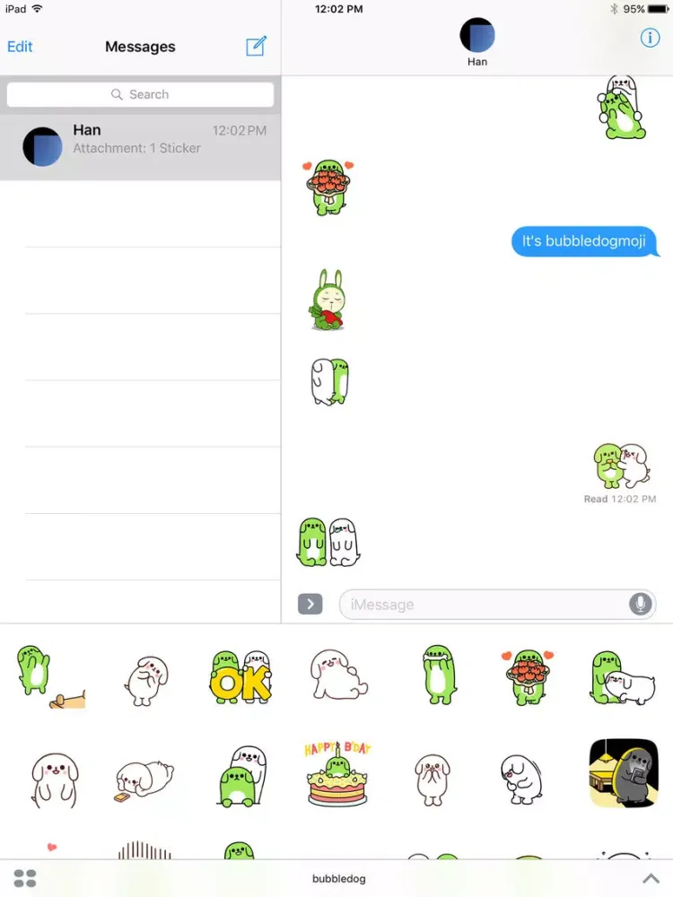 Zrzuty ekranu Bubbledogmoji iPad 
