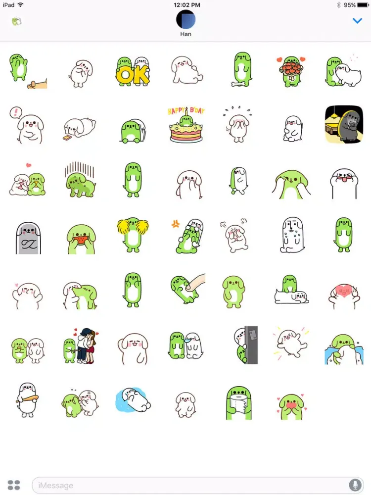Zrzuty ekranu Bubbledogmoji iPad 