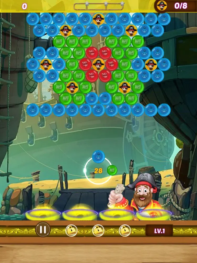 Bubble Shooter - Pirate Rescue iPad  Screenshots