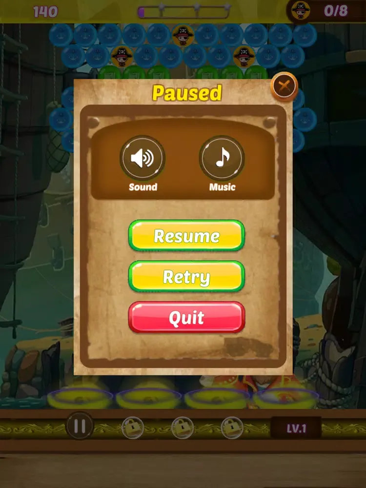 Bubble Shooter - Pirate Rescue iPad  Screenshots
