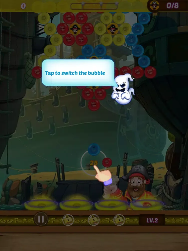Bubble Shooter - Pirate Rescue iPad  Screenshots