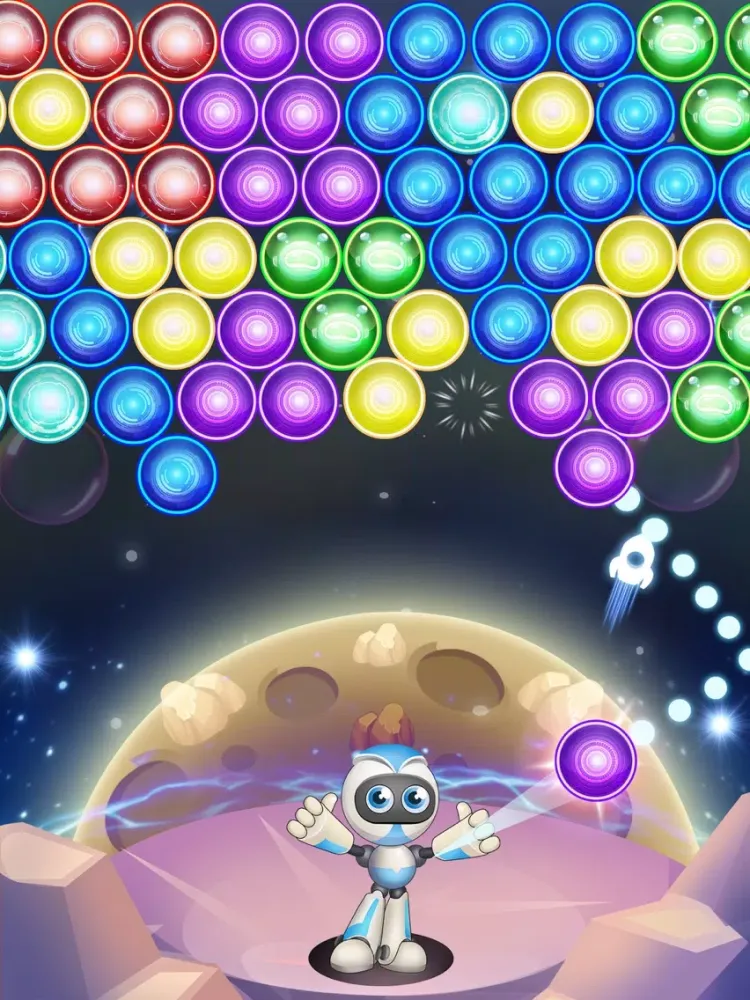 Robots Rescue : Bubble Blast iPad  스크린샷