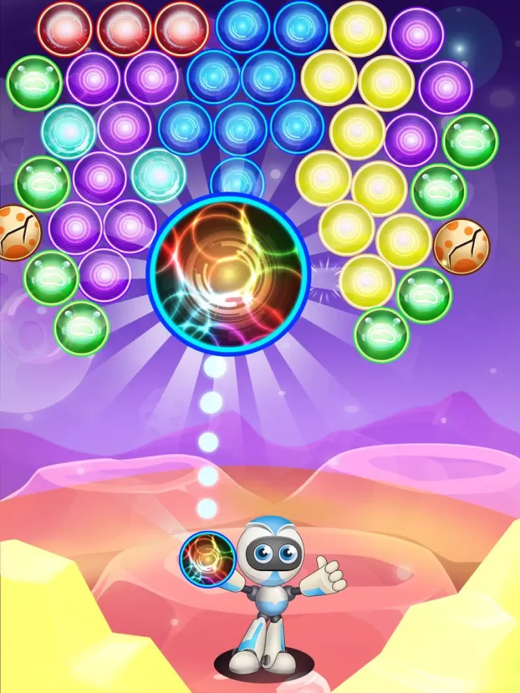 Robots Rescue : Bubble Blast iPad  스크린샷