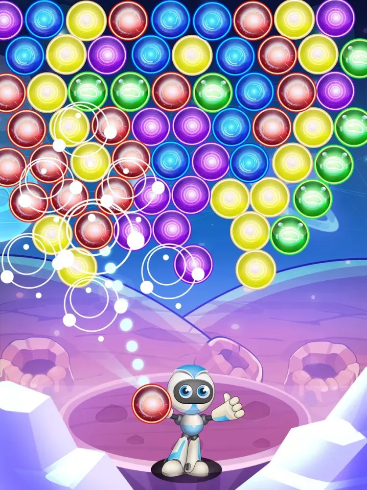Robots Rescue : Bubble Blast iPad  스크린샷