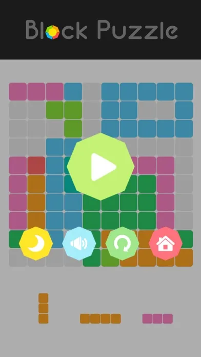 Ảnh chụp màn hình của Block Puzzle -Drop rolling color blocks in crazy and happy 100 boards