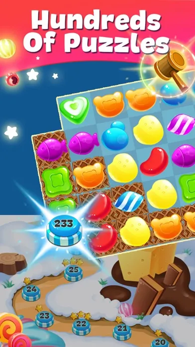 Sugar Sweetie - Swipe & pop best candy to dash crazy blast سکرین شاٹس