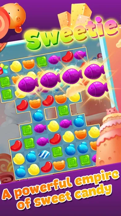 Sugar Sweetie - Swipe & pop best candy to dash crazy blast سکرین شاٹس