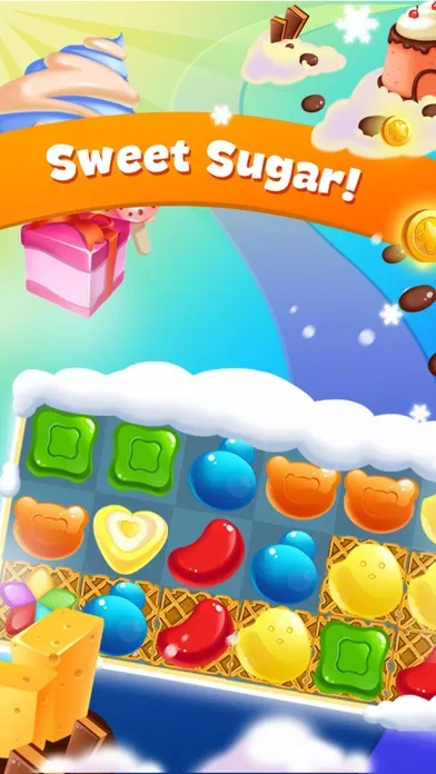 Sugar Sweetie - Swipe & pop best candy to dash crazy blast سکرین شاٹس