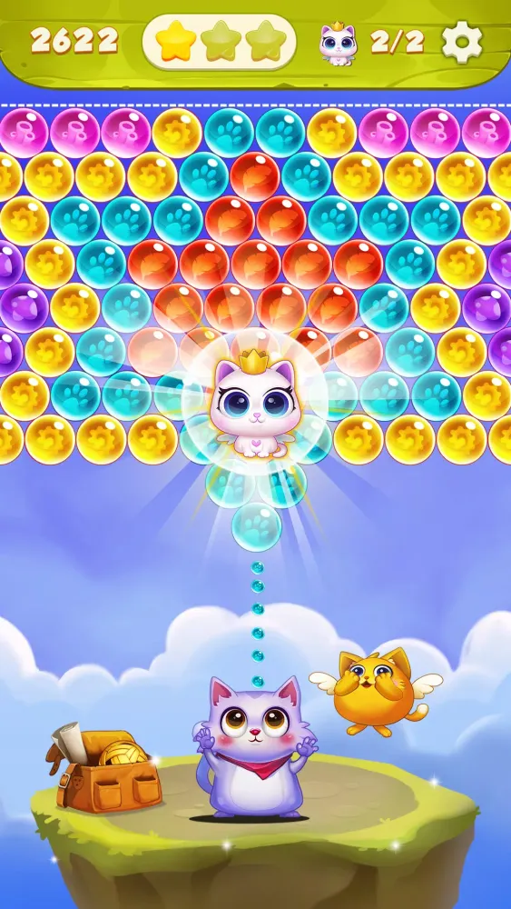 Capturas de tela do Bubble Cat Shooter