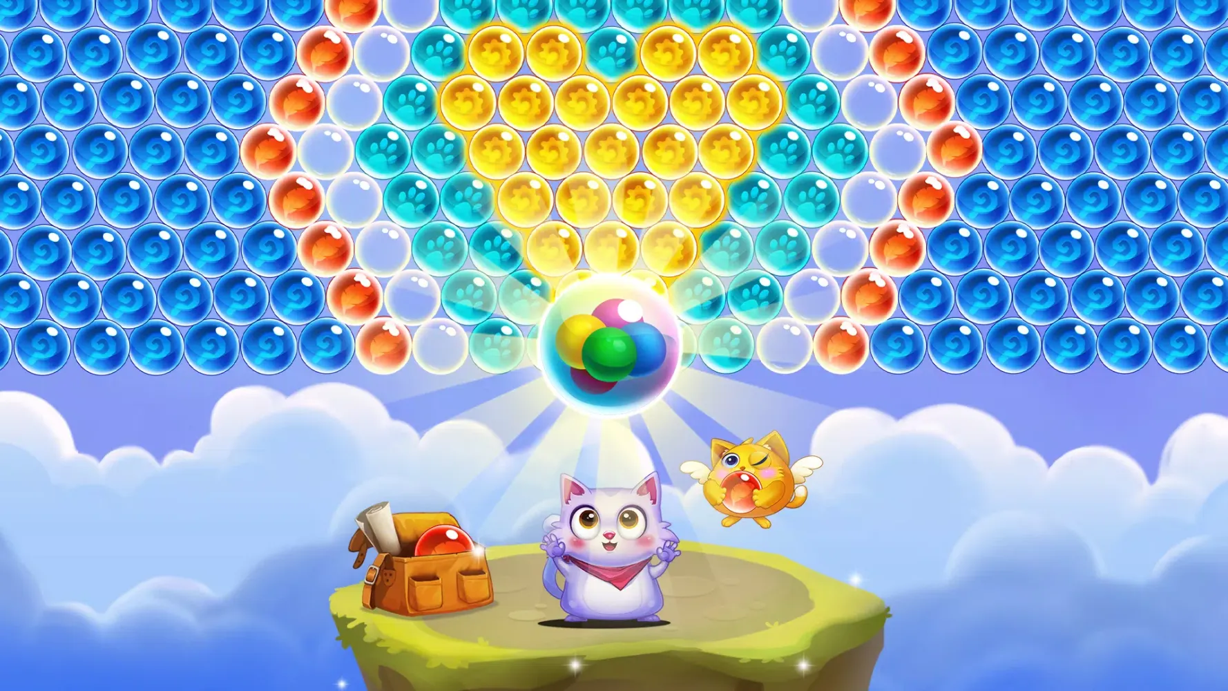 Capturas de tela do Bubble Cat Shooter