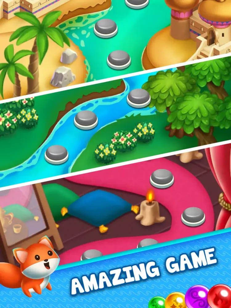Bubble Puzzle Fox Rescue iPad  Screenshots
