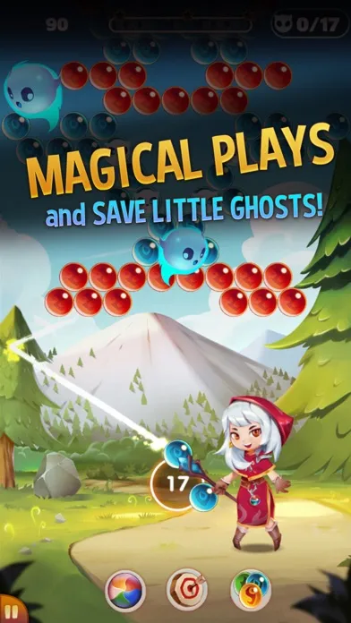 Capturas de tela do Bubble Shooter: Witch Story
