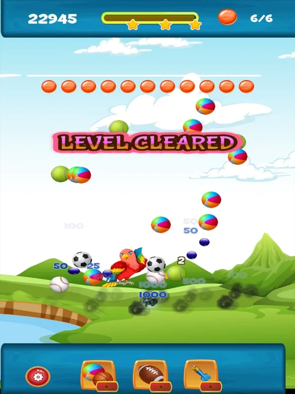 Tangkapan layar Bubble Sport Match iPad 