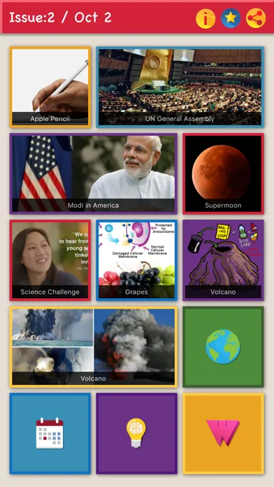 Capturas de tela do Pocket Scoop : The Weekly Newsletter & Magazine for Kids