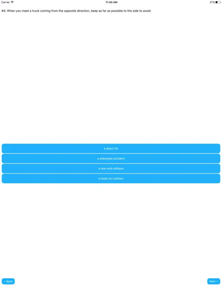 Tangkapan layar Georgia DMV Permit Exam Prep iPad 