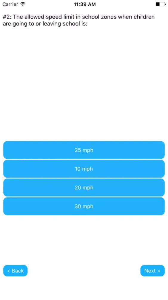 Tangkapan layar Georgia DMV Permit Exam Prep