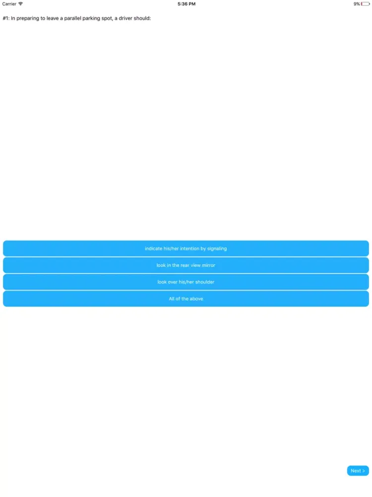 Capturas de pantalla de Illinois DMV Permit Exam Prep iPad 
