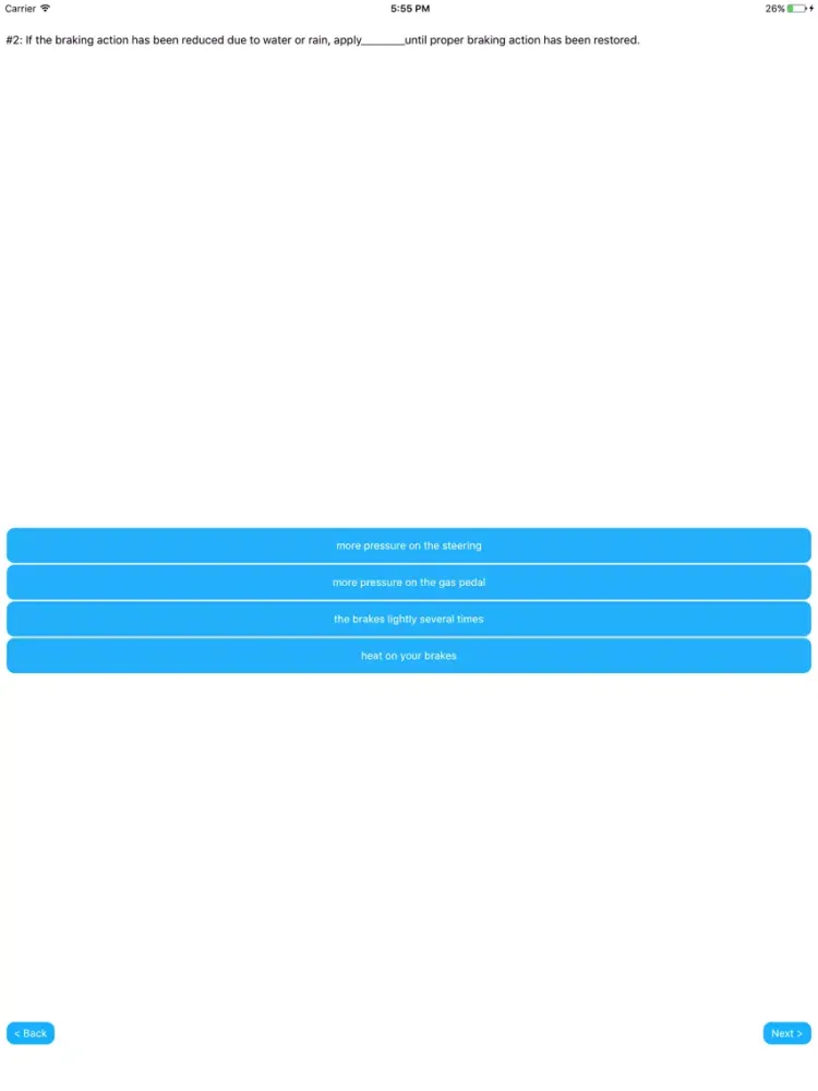 Indiana DMV Permit Exam Prep iPad  Screenshots