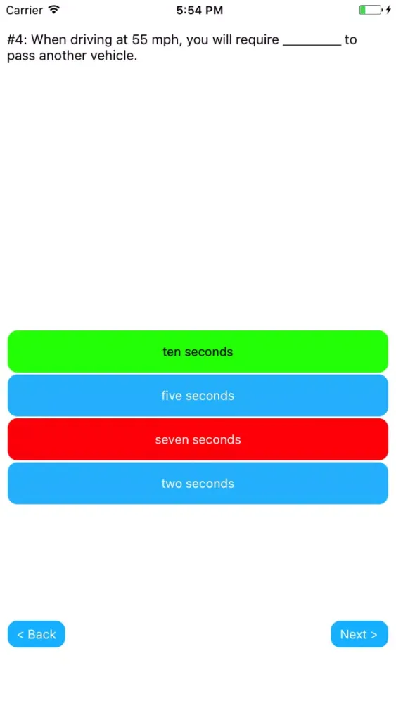 Indiana DMV Permit Exam Prep Screenshots