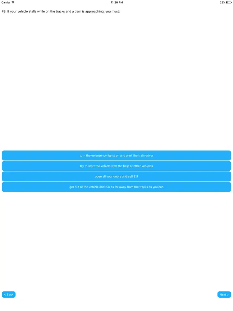 Montana DMV Permit Exam Prep iPad  스크린샷
