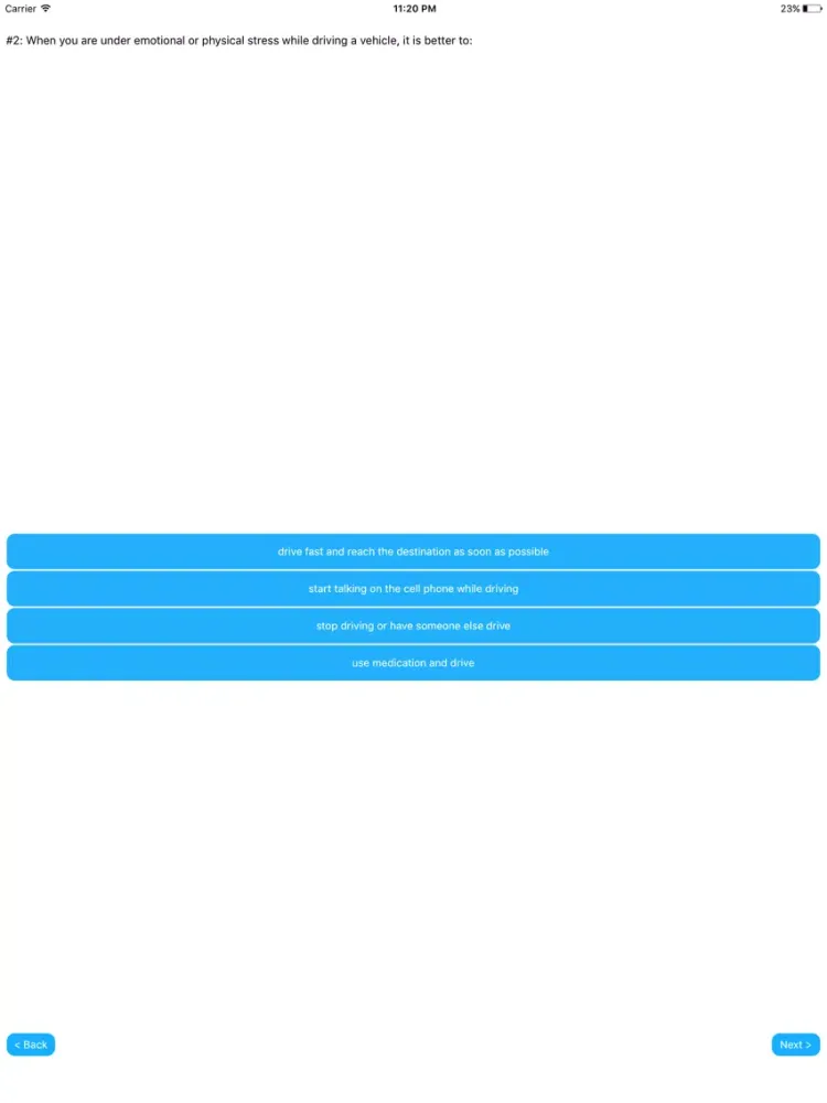 Montana DMV Permit Exam Prep iPad  스크린샷