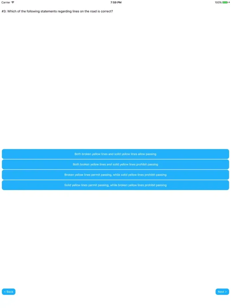 Ohio DMV Permit Practice Exams iPad  Screenshots