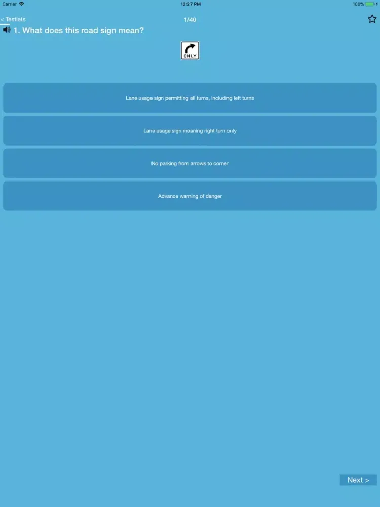 Ontario G1 Driving Test 2022 iPad  Screenshots