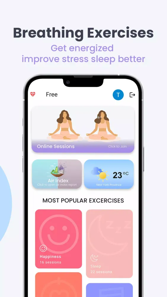Captures d'écran de Breathing Exercises : BuBi