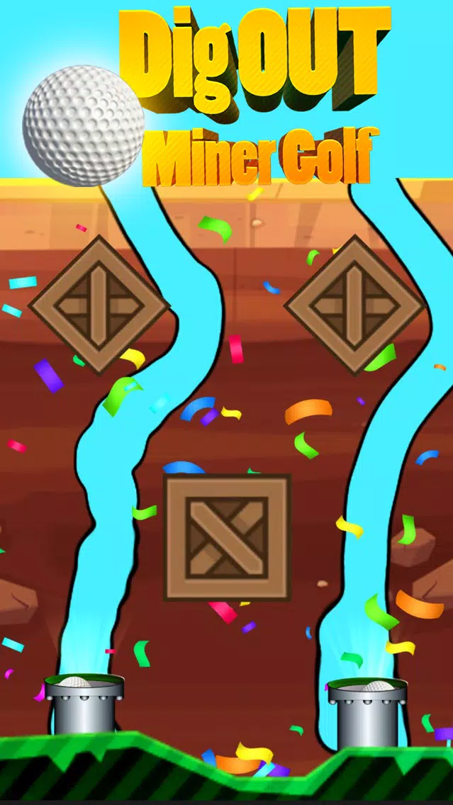 Capturas de tela do Dig Out Miner Golf
