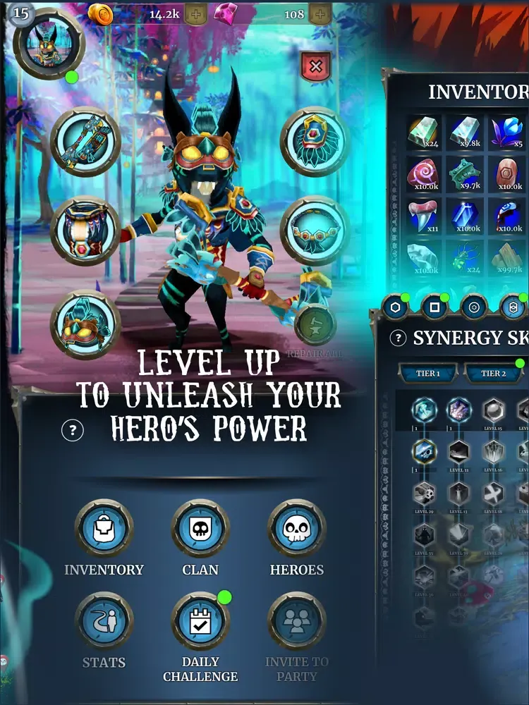 Ảnh chụp màn hình của Otherworld Heroes iPad 